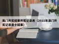 臭门开奖结果开奖记录表（2021年溴门开奖记录录十结果）